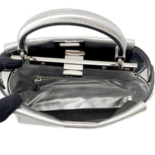 Load image into Gallery viewer, FENDI Peekaboo 2WAYBag Silver8BN244 Leather Size Mini
