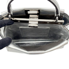 Load image into Gallery viewer, FENDI Peekaboo 2WAYBag Silver8BN244 Leather Size Mini
