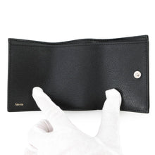 Load image into Gallery viewer, Valextra Valextra Compact Purse BlackSGNL0026028 Soft Calf Leather
