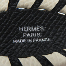 将图像加载到图库查看器中，HERMES Cheval Tresse Black / Nata Epsom
