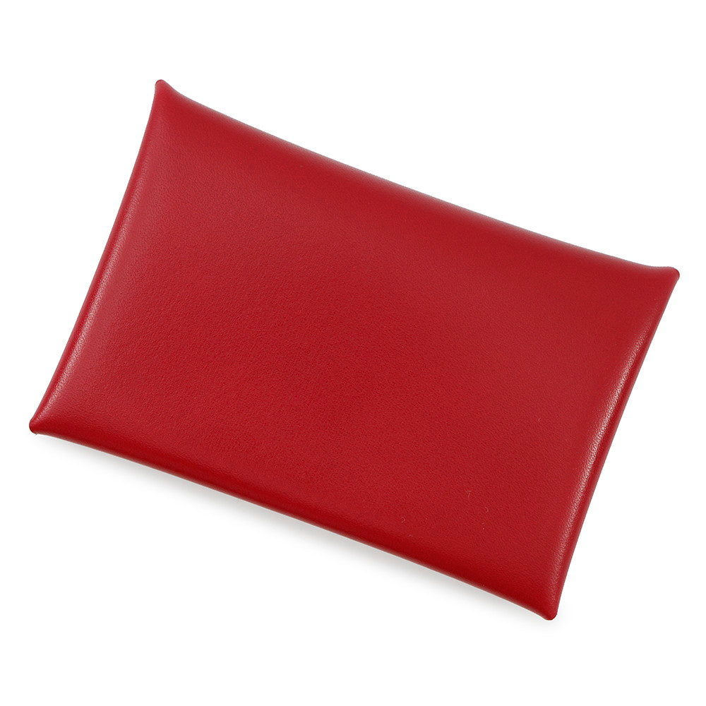 HERMES Calvi Rouge Piman Box Calf Leather