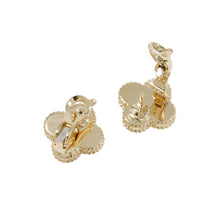 Load image into Gallery viewer, Van Cleef &amp; Arpels Vintage Alhambra Guilloched EarringsVCARP3JL00 18K Yellow Gold
