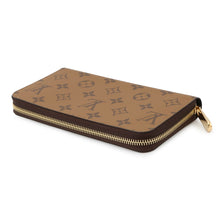 将图像加载到图库查看器中，LOUIS VUITTON Zippy Wallet NoirM82444 Monogram Reverse Canvas
