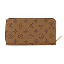 将图像加载到图库查看器中，LOUIS VUITTON Zippy Wallet NoirM82444 Monogram Reverse Canvas
