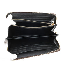 将图像加载到图库查看器中，LOUIS VUITTON Zippy Wallet NoirM82444 Monogram Reverse Canvas

