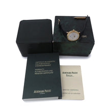 Load image into Gallery viewer, Audemars Piguet Perpetual Carrender W36mm K18YG Leather White Dial25657BA
