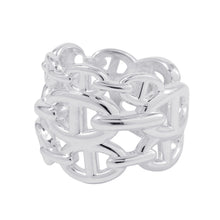 Load image into Gallery viewer, HERMES Chaine d&#39;Ancre Anchene Ring Size GM/58/#18 SV925
