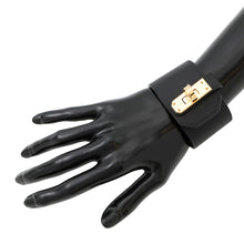 Load image into Gallery viewer, HERMES Kelly TwistGM Bracelet Size T3 Black Swift Leather
