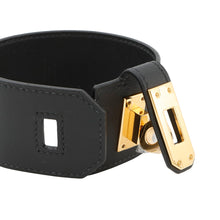 Load image into Gallery viewer, HERMES Kelly TwistGM Bracelet Size T3 Black Swift Leather
