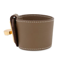 Load image into Gallery viewer, HERMES Kelly Twist Bracelet Size T3 Etoupe Swift Leather
