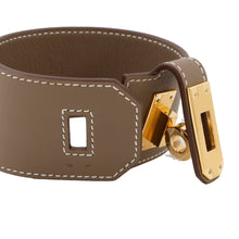 Load image into Gallery viewer, HERMES ★Kelly Twist Bracelet Size T3 Etoupe Swift Leather
