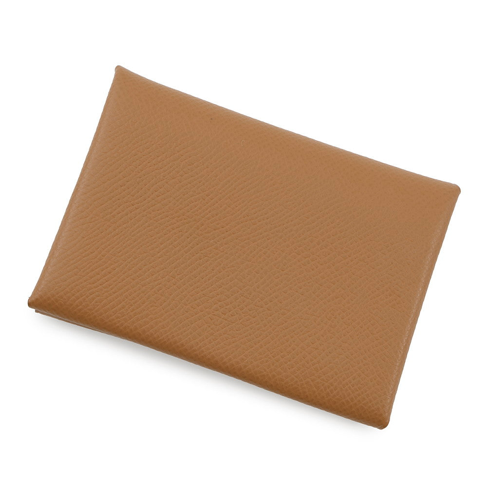 HERMES Calvi Duo Verso Gold/Vert fizz Epsom