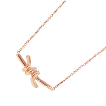 Load image into Gallery viewer, TIFFANY&amp;Co. Knot Pendant Size Small75123566 18K Pink Gold
