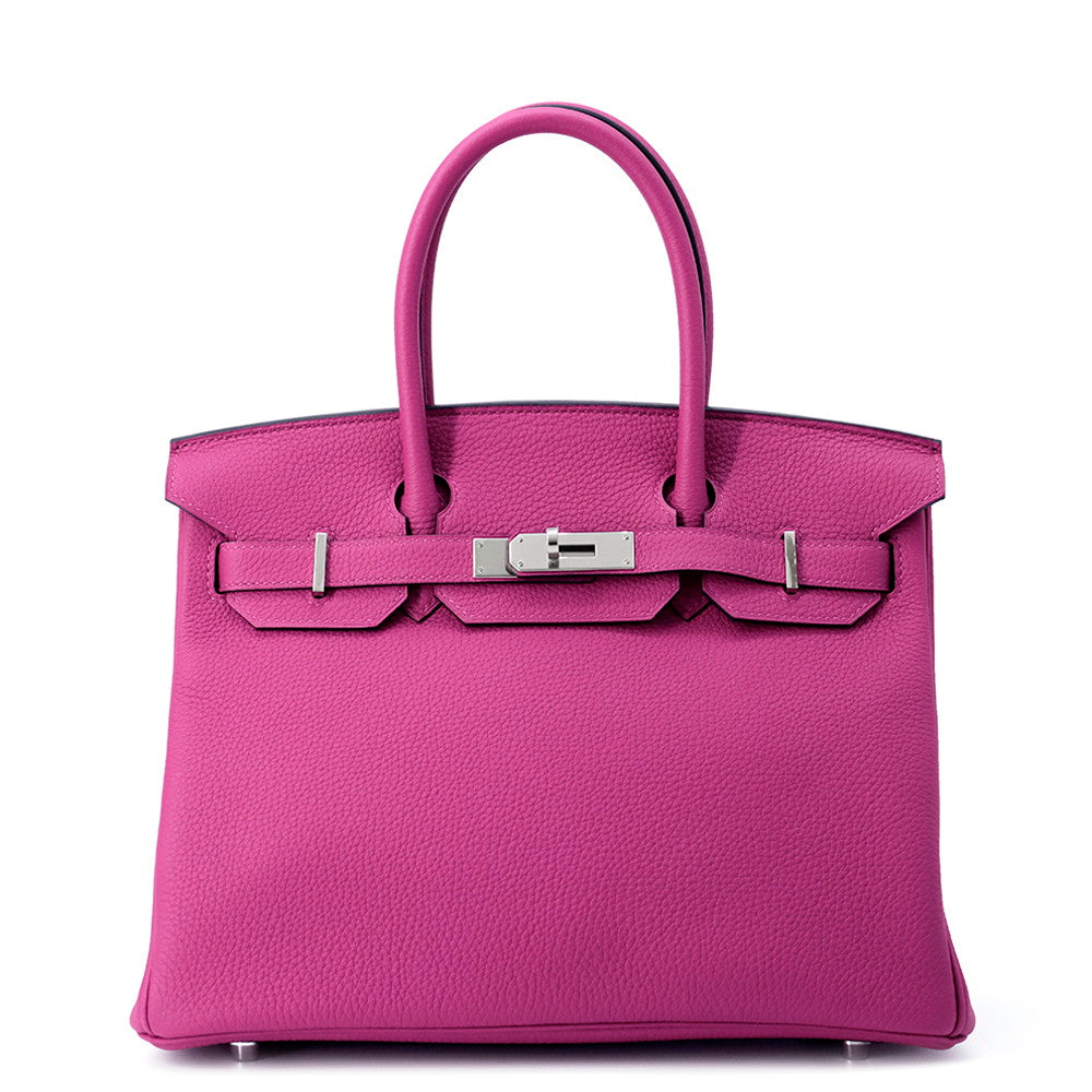 HERMES Birkin Rose Purple Togo Leather Size 30