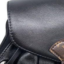 Load image into Gallery viewer, LOUIS VUITTON Montsouris Vibe NoirM12587 Lamb Leather Size PM
