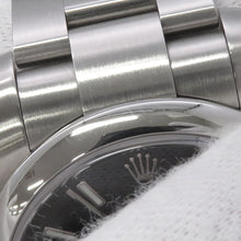 将图像加载到图库查看器中，ROLEX Oyster Perpetual W36mm Stainless Steel Black Dial116000
