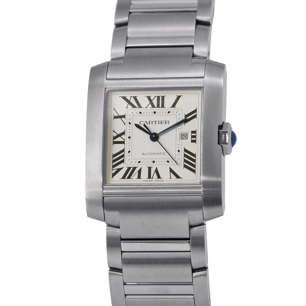CARTIER Tank Francaise LM H36.7mmxW30.5mm Stainless Steel Silver DialWSTA0067