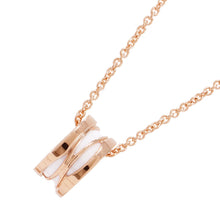 将图像加载到图库查看器中，BVLGARI B.Zero1 Design Legend Necklace356117 K18PG Ceramic
