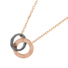 将图像加载到图库查看器中，CARTIER Love Circle Necklace 3P Diamond K18PG Ceramic
