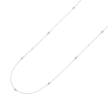 将图像加载到图库查看器中，TIFFANY&amp;Co. Diamond Long Necklace 18K White Gold
