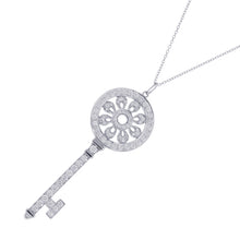 将图像加载到图库查看器中，TIFFANY&amp;Co. Petal Key PendantGRP02521 Pt950
