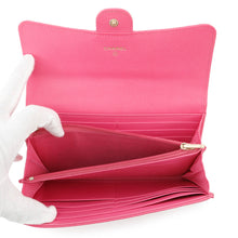 Load image into Gallery viewer, CHANEL Matelasse Classic Long Flap Wallet PinkAP0241 Caviar Leather
