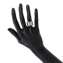 将图像加载到图库查看器中，BVLGARI B.zero 1 Ring 4 Bands Size 49/#9 18K White Gold
