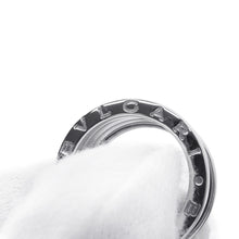 将图像加载到图库查看器中，BVLGARI B.zero 1 Ring 4 Bands Size 49/#9 18K White Gold
