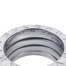 将图像加载到图库查看器中，BVLGARI B.zero 1 Ring 4 Bands Size 49/#9 18K White Gold
