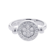将图像加载到图库查看器中，BVLGARI BVLGARI・BVLGARI flip ring Size 51/#11 18K White Gold

