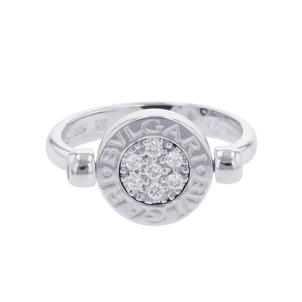 BVLGARI BVLGARI・BVLGARI flip ring Size 51/#11 18K White Gold