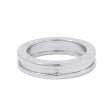 将图像加载到图库查看器中，BVLGARI B.zero1 Ring Size 51/#11 18K White Gold
