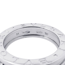 将图像加载到图库查看器中，BVLGARI B.zero1 Ring Size 51/#11 18K White Gold
