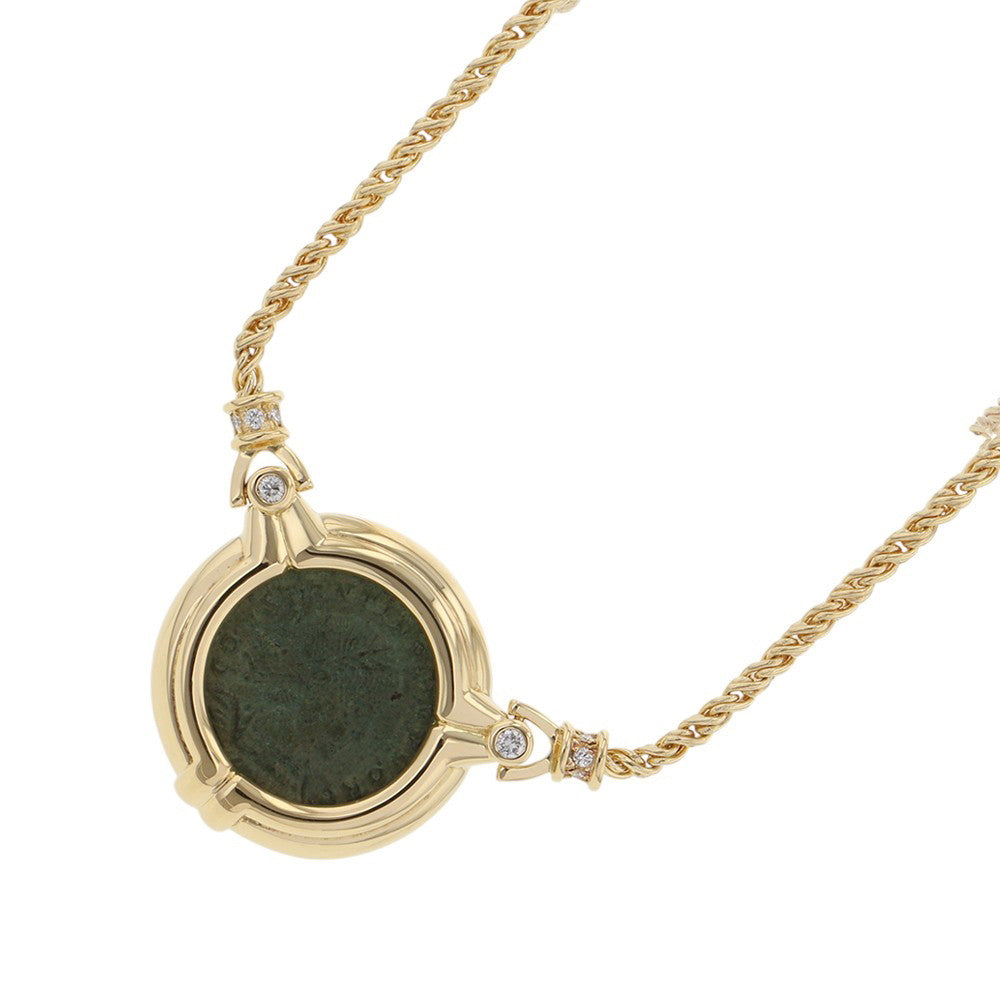 Monnickendam Ancient Coin Necklace 18K Yellow Gold