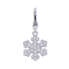 将图像加载到图库查看器中，BVLGARI Snowflake Pendant Top 18K White Gold
