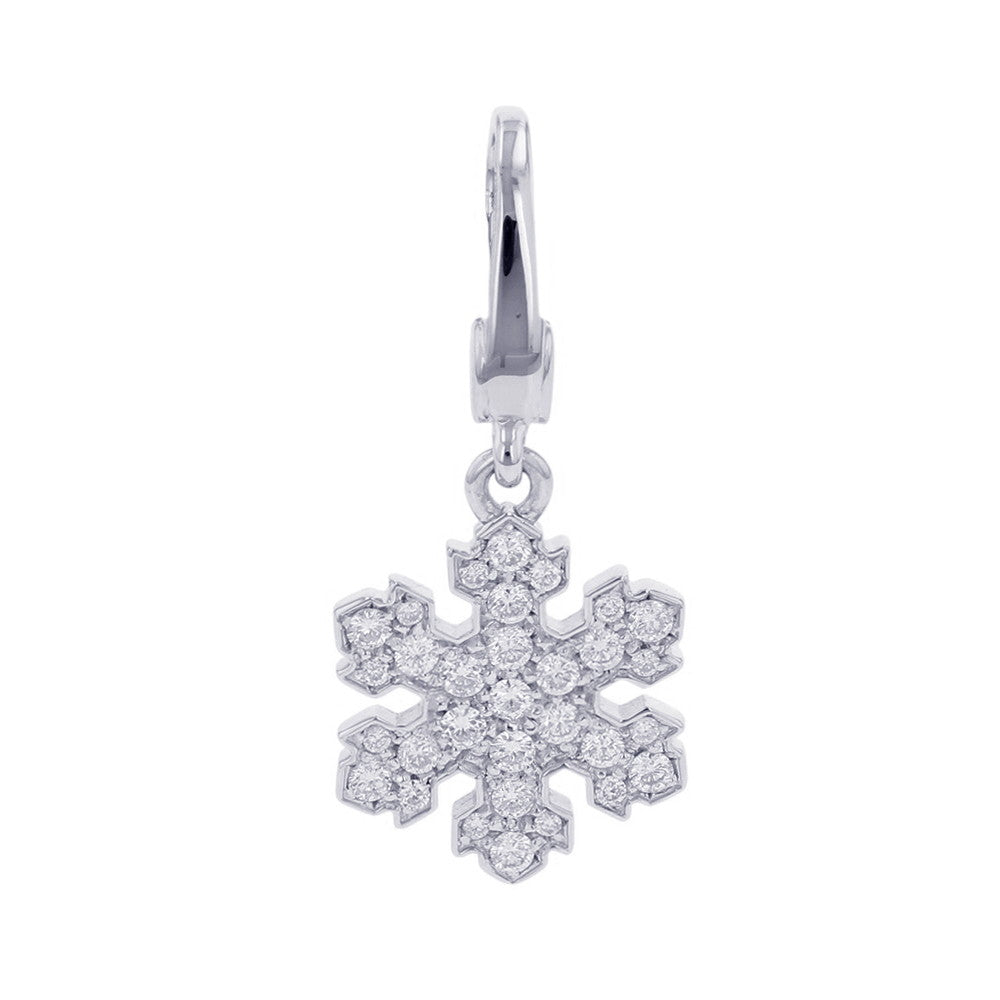 BVLGARI Snowflake Pendant Top 18K White Gold