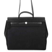 Load image into Gallery viewer, HERMES Herbag Black Toile Officier Leather
