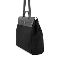 Load image into Gallery viewer, HERMES Herbag Black Toile Officier Leather
