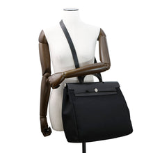 Load image into Gallery viewer, HERMES Herbag Black Toile Officier Leather
