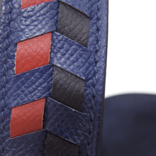将图像加载到图库查看器中，HERMES Picotin Lock Tresage Blue Encre/Brique/Black Epsom Size MM

