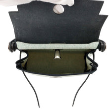 Load image into Gallery viewer, HERMES Herbag zip Ecru/Black Toile Military Vache Hunter Leather Size Mini
