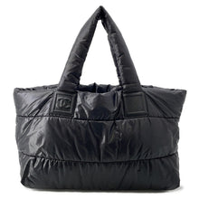 将图像加载到图库查看器中，CHANEL Coco Cocoon Tote Bag BlackA47107 Nylon
