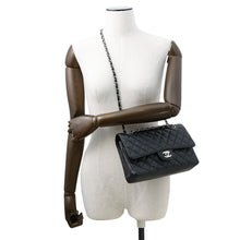 将图像加载到图库查看器中，CHANEL Matelasse ChainShoulder Bag BlackA01112 Caviar Leather Size 25
