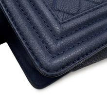 Load image into Gallery viewer, CHANEL Boy Chanel ChainShoulder Bag NavyA67086 Caviar Leather Size 25
