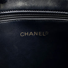 Load image into Gallery viewer, CHANEL CC Logo ChainTote Bag Black Lambskin

