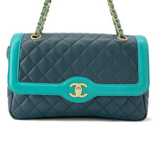 将图像加载到图库查看器中，CHANEL ★Matelasse ChainShoulder Bag Green Lambskin
