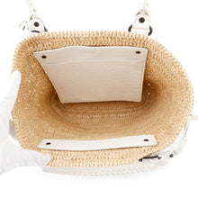 Load image into Gallery viewer, BALENCIAGA City basket bag Beige/White828888 Raffia Leather
