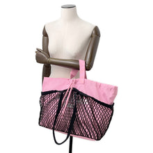 将图像加载到图库查看器中，BALENCIAGA Tote Bag Pink/Black791809 Canvas Size Medium
