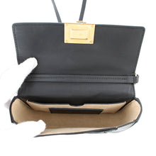 将图像加载到图库查看器中，Givenchy Shoulder Bag Black Leather
