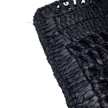 将图像加载到图库查看器中，Chloe Summer Banana Tote Bag Black Raffia
